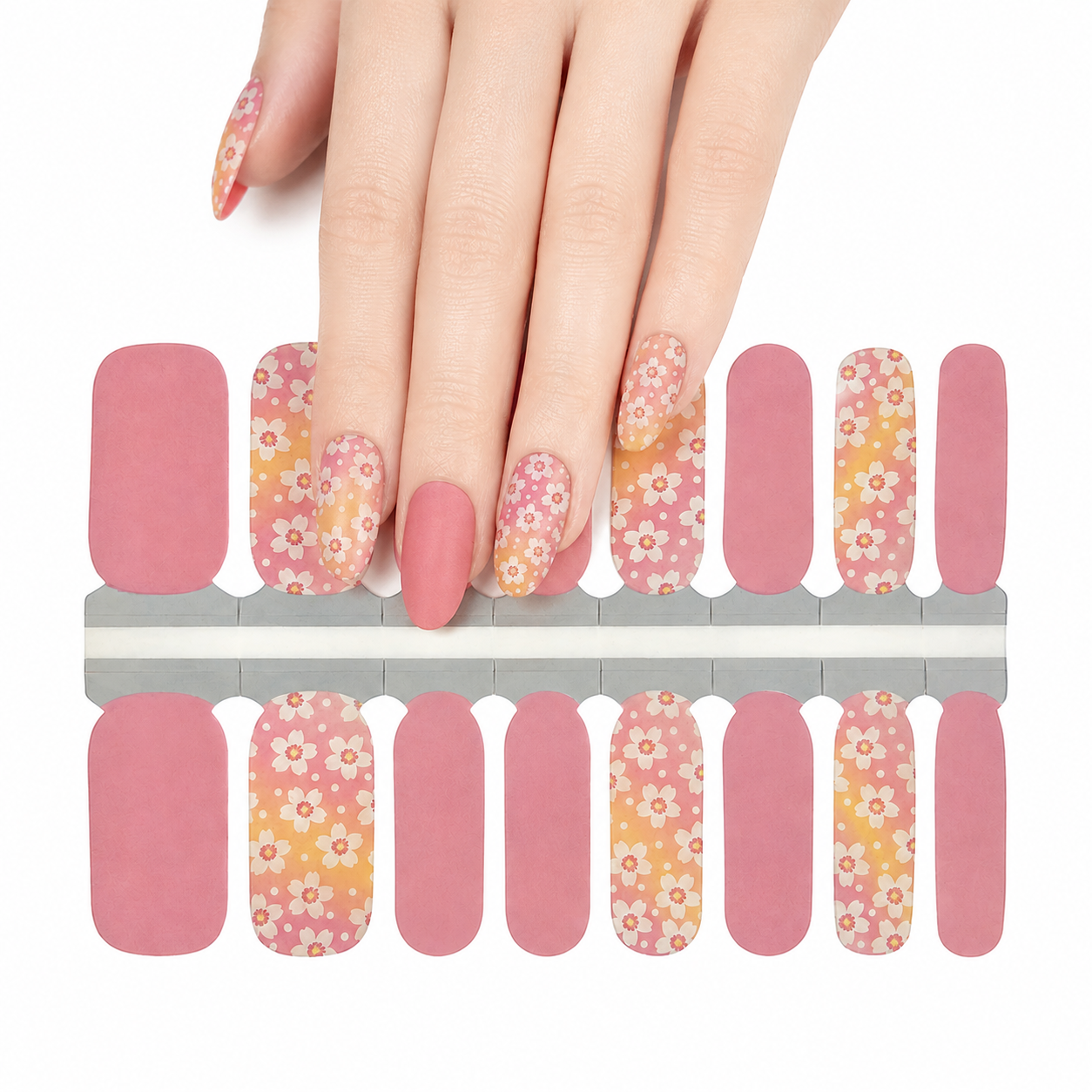 White little flowers | Nail Wraps | Nail Stickers | Nail Strips | Gel Nails | Nail Polish Wraps - Nailfordable