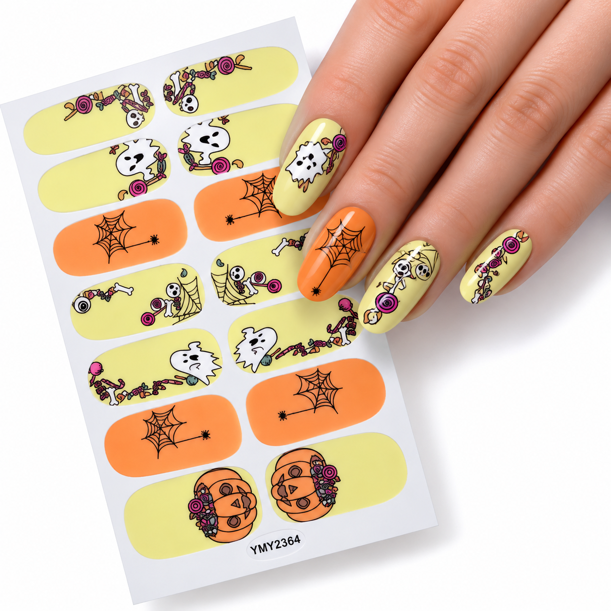 Trick or treat | Nail Wraps | Nail Stickers | Nail Strips | Gel Nails | Nail Polish Wraps - Nailfordable