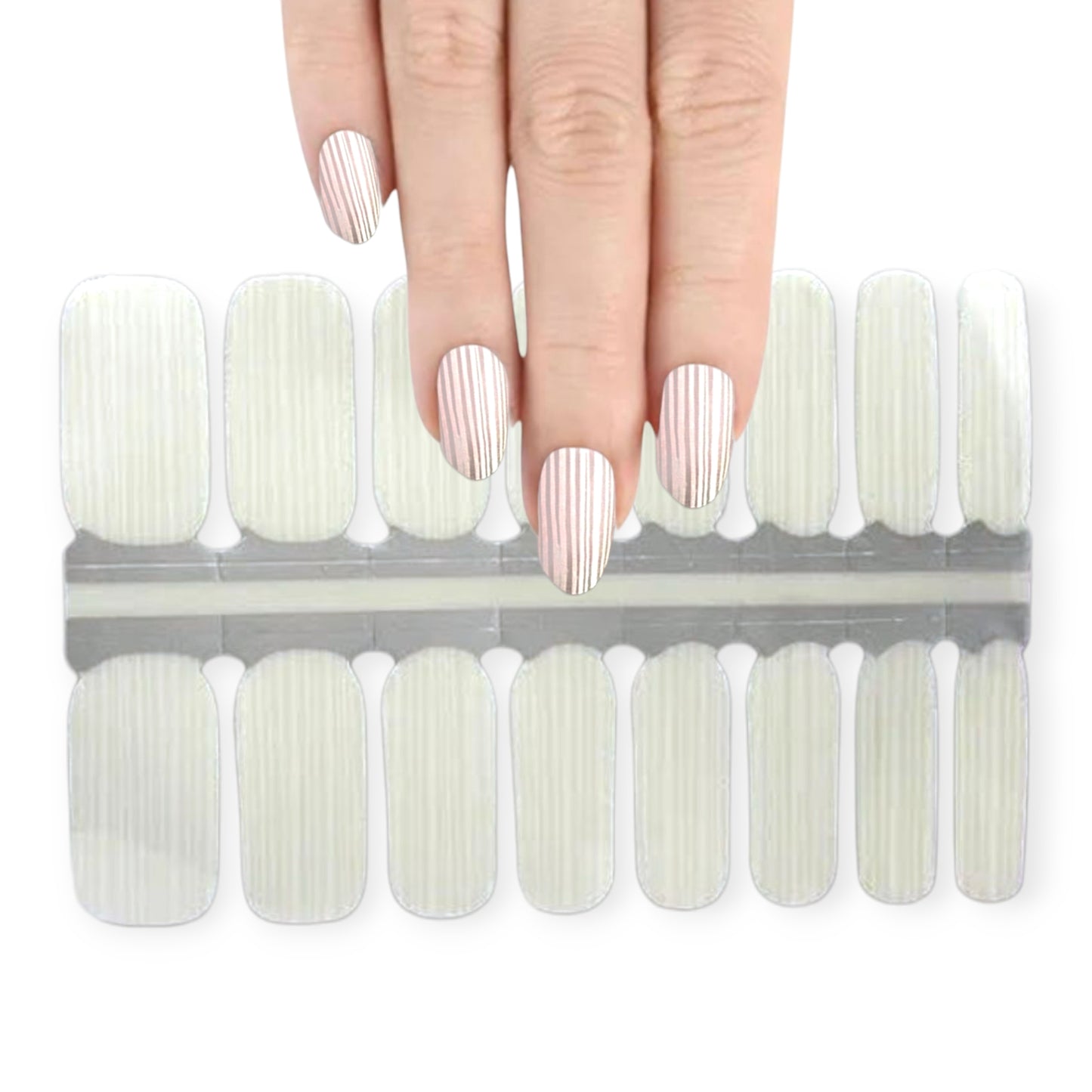 White showers Overlay | Nail Wraps | Nail Stickers | Nail Strips | Gel Nails | Nail Polish Wraps - Nailfordable