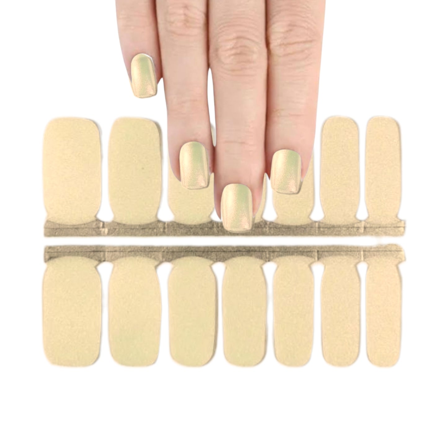 Gold Luster solid | Nail Wraps | Nail Stickers | Nail Strips | Gel Nails | Nail Polish Wraps - Nailfordable