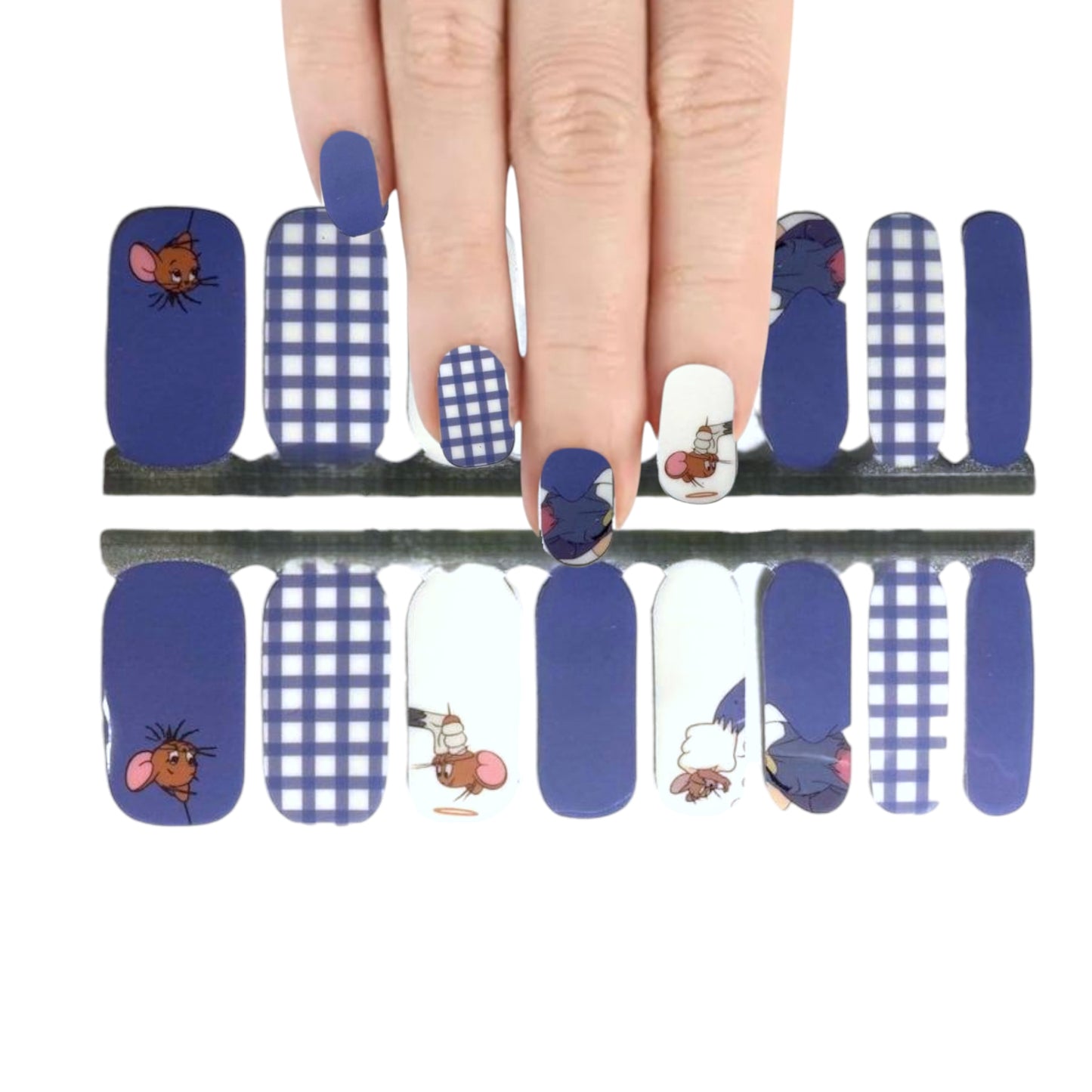 Tom & Jerry | Nail Wraps | Nail Stickers | Nail Strips | Gel Nails | Nail Polish Wraps - Nailfordable