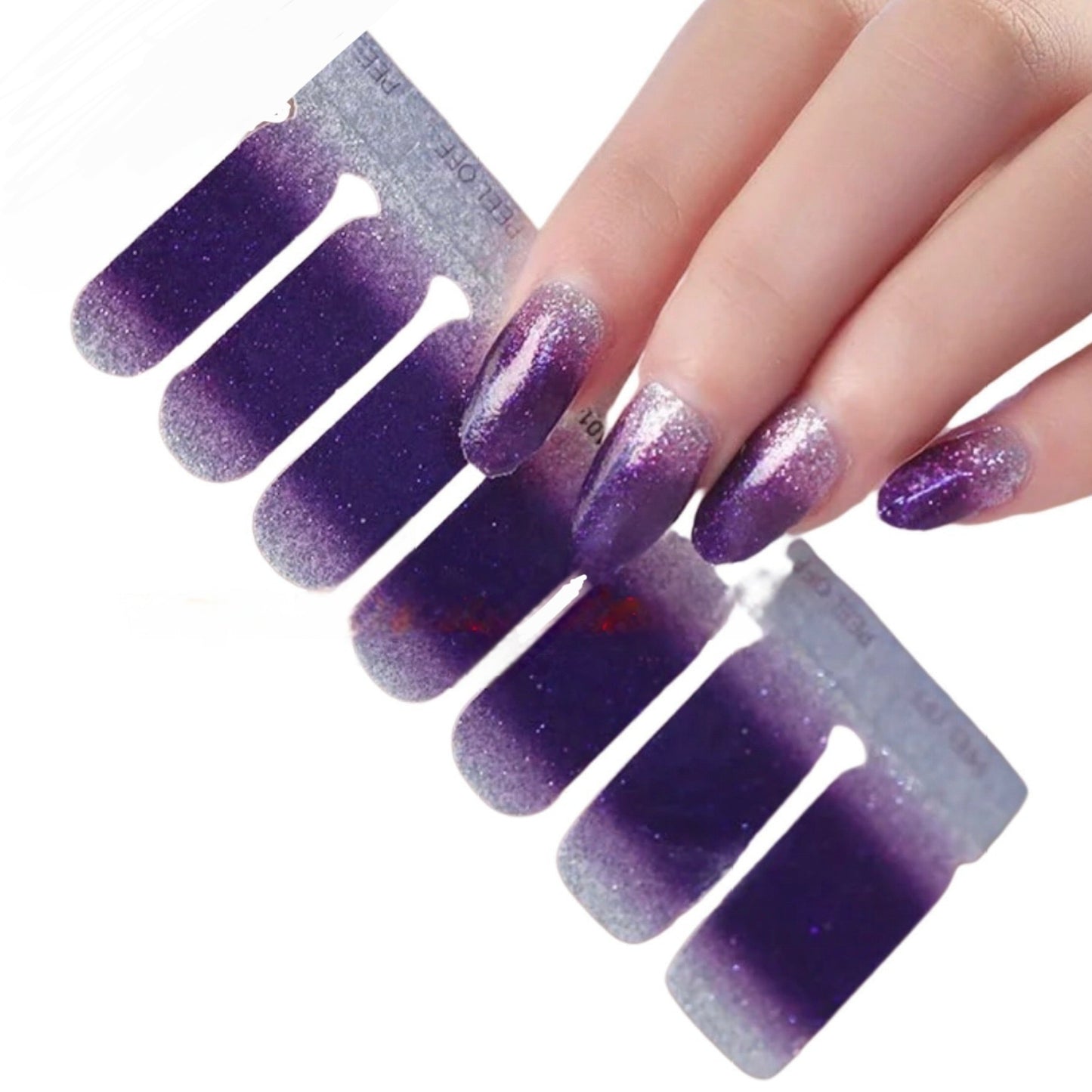Purple gradient | Nail Wraps | Nail Stickers | Nail Strips | Gel Nails | Nail Polish Wraps - Nailfordable