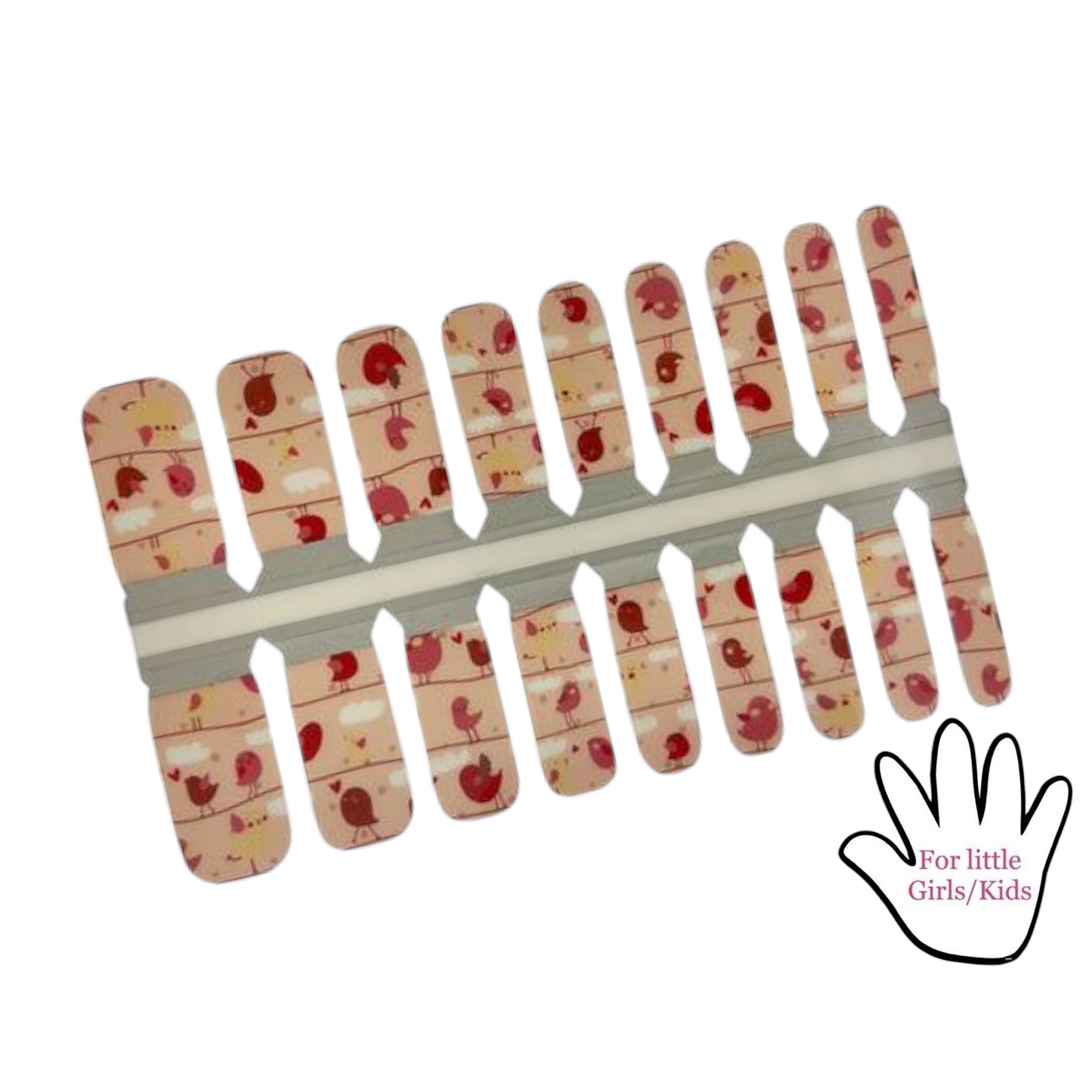 Red birds | Nail Wraps | Nail Stickers | Nail Strips | Gel Nails | Nail Polish Wraps - Nailfordable