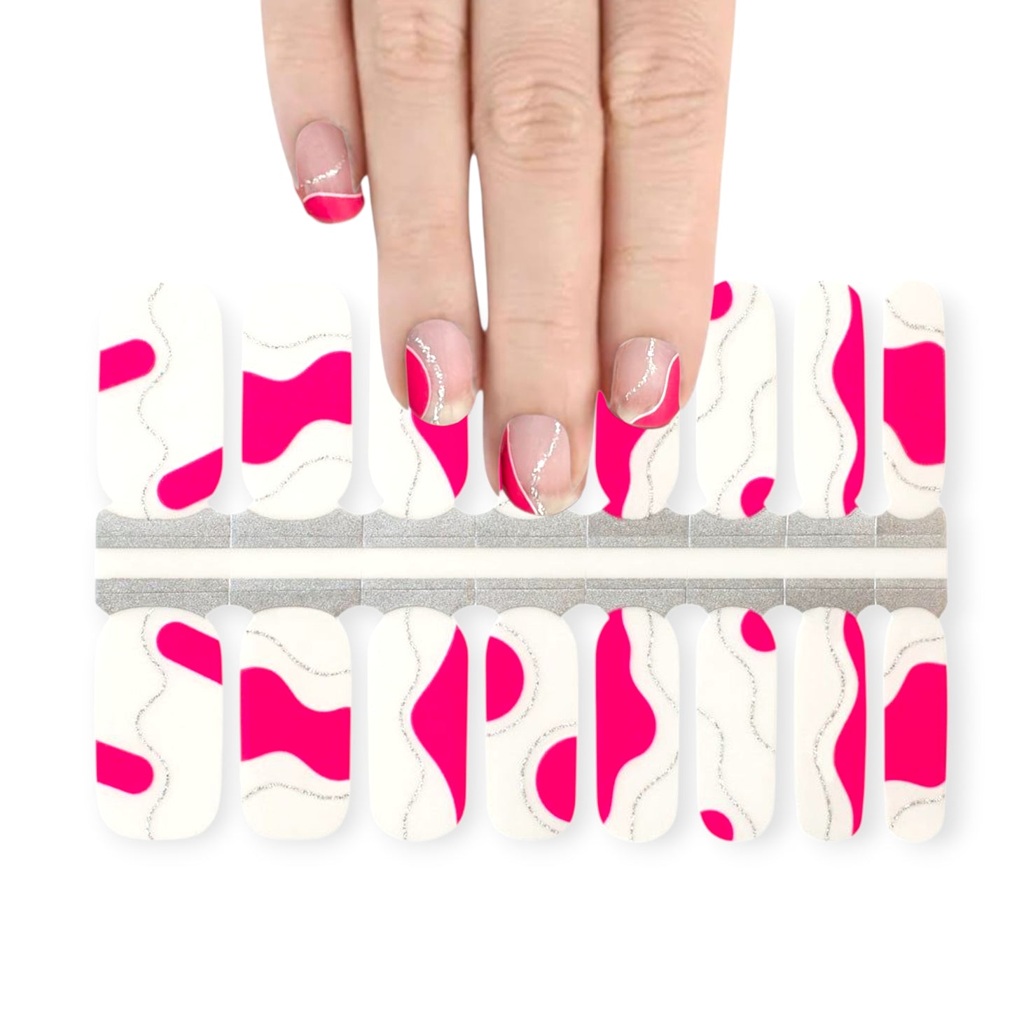 Groovy waves overlay | Nail Wraps | Nail Stickers | Nail Strips | Gel Nails | Nail Polish Wraps - Nailfordable