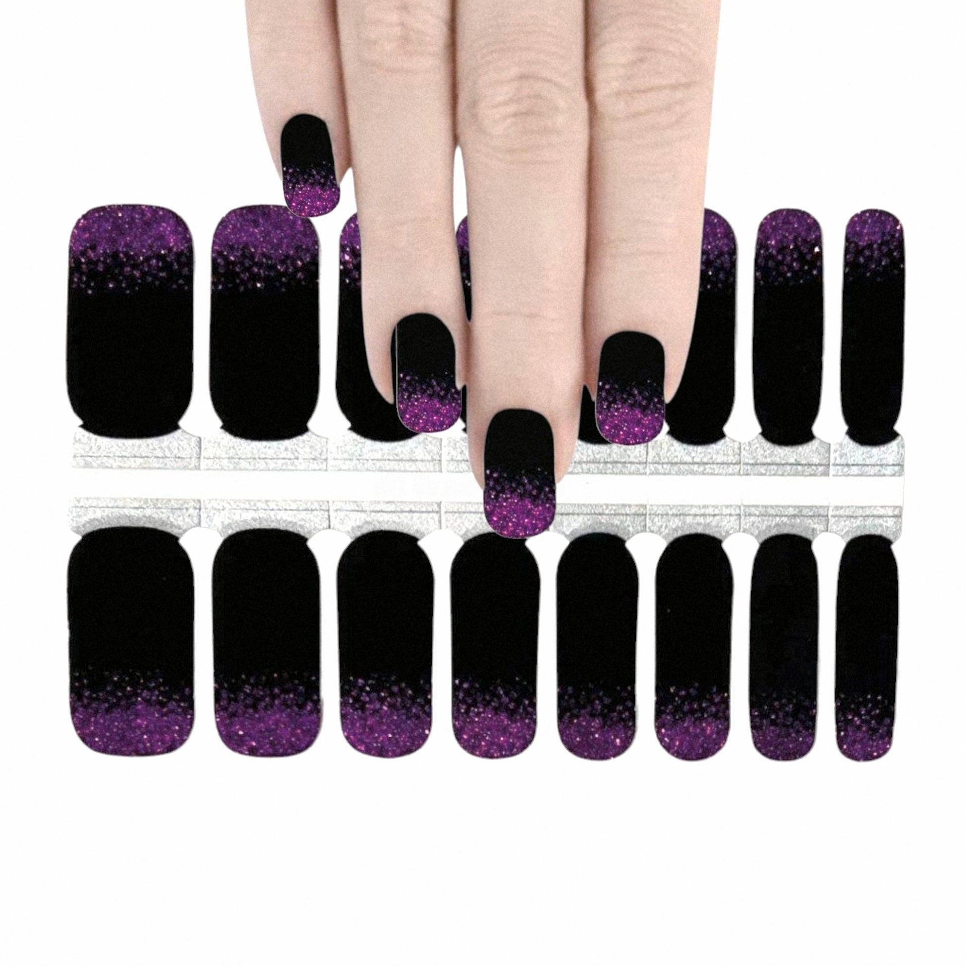 Purple dust | Nail Wraps | Nail Stickers | Nail Strips | Gel Nails | Nail Polish Wraps - Nailfordable