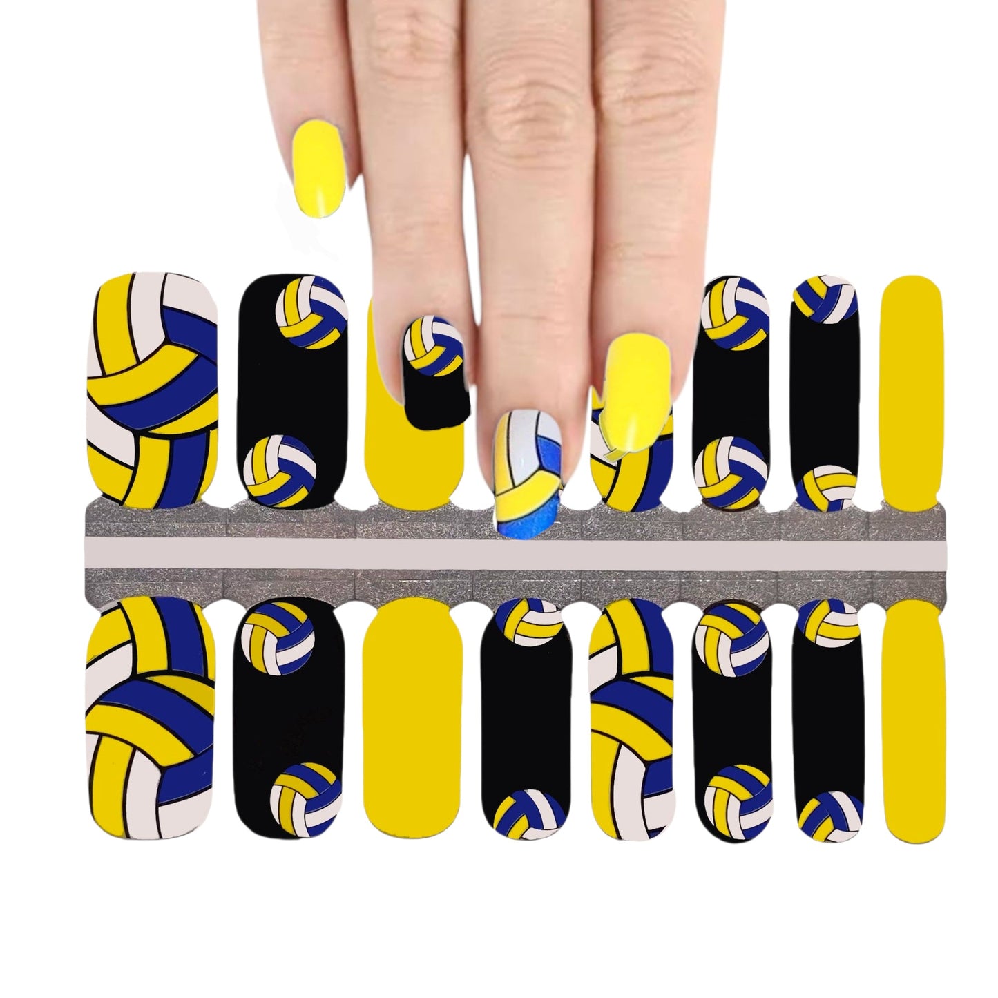Volleyball | Nail Wraps | Nail Stickers | Nail Strips | Gel Nails | Nail Polish Wraps - Nailfordable