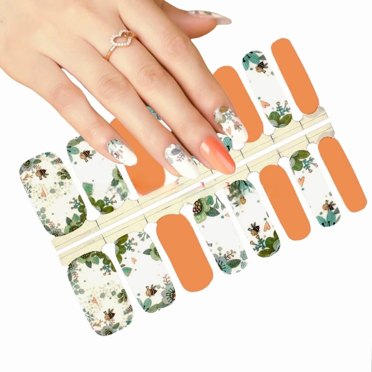 Bees | Nail Wraps | Nail Stickers | Nail Strips | Gel Nails | Nail Polish Wraps - Nailfordable