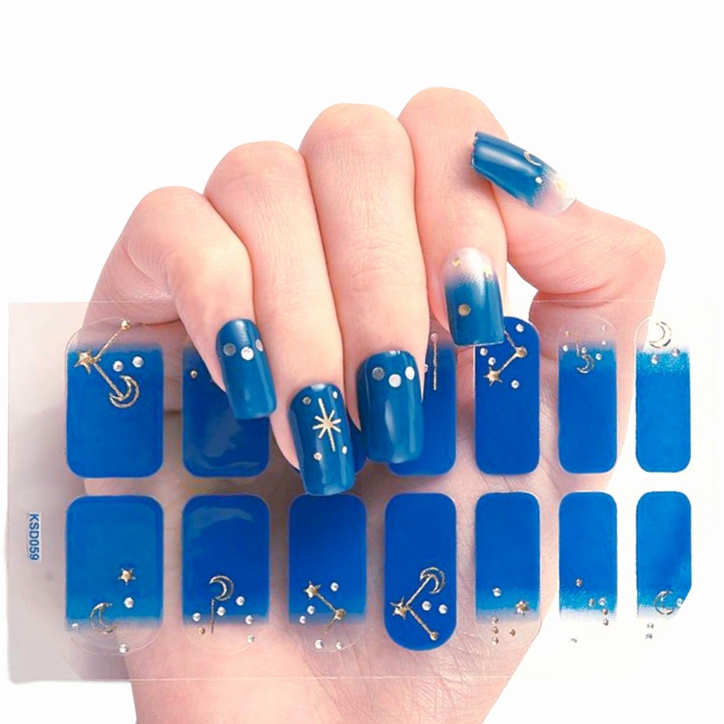 Blue Galaxy | Nail Wraps | Nail Stickers | Nail Strips | Gel Nails | Nail Polish Wraps - Nailfordable