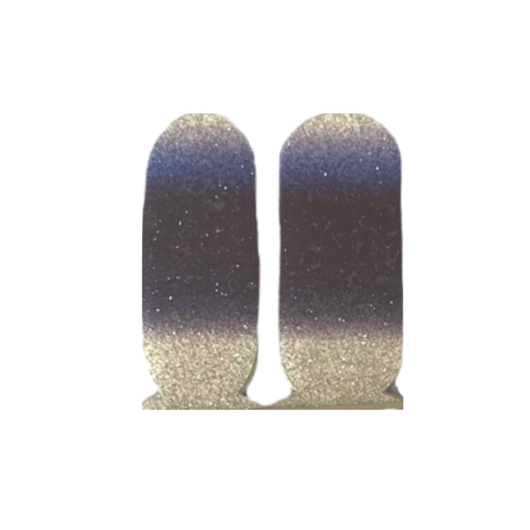 Blue to silver accents | Nail Wraps | Nail Stickers | Nail Strips | Gel Nails | Nail Polish Wraps - Nailfordable