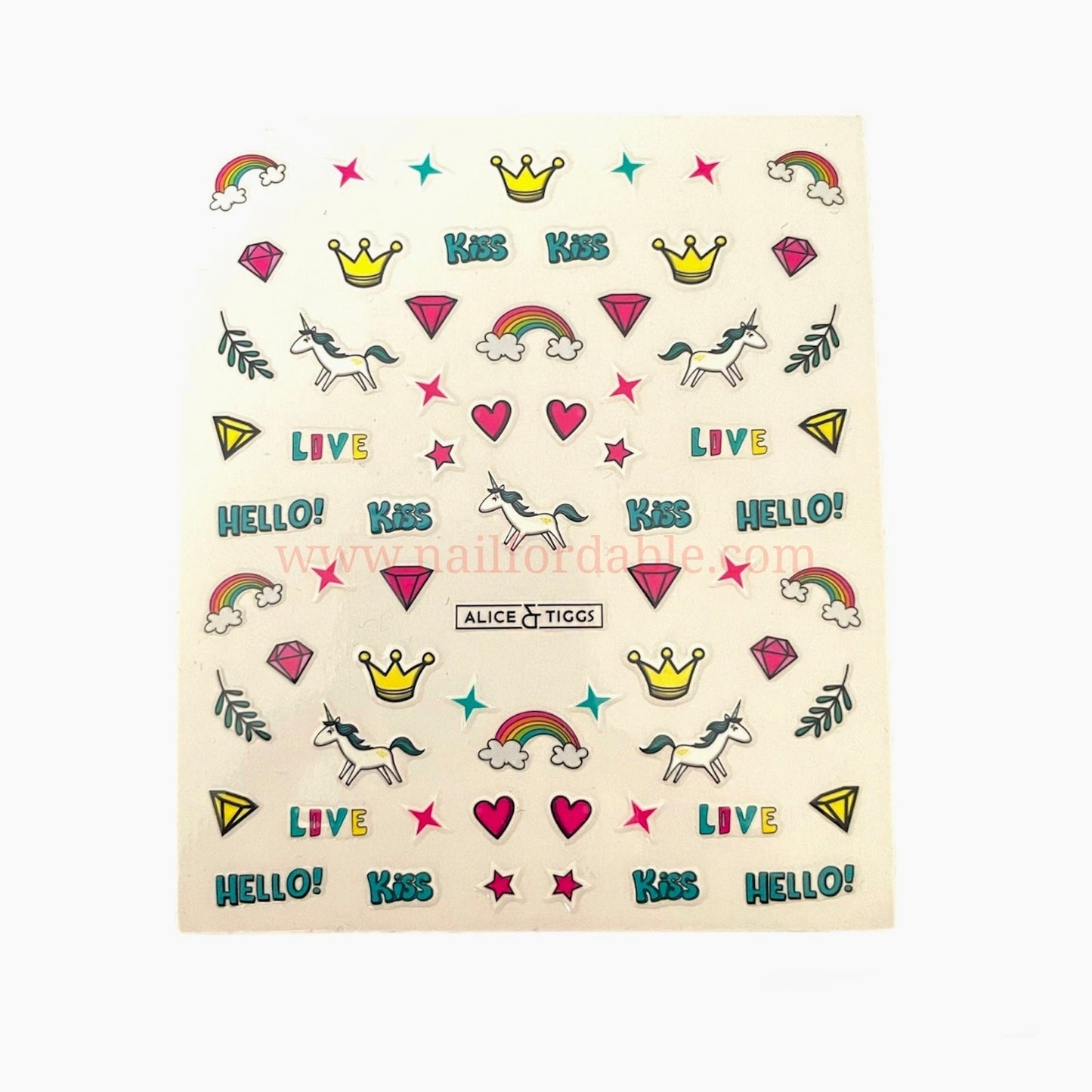 Unicorns and more Nail Stickers Nail Wraps | Semi Cured Gel Wraps | Gel Nail Wraps |Nail Polish | Nail Stickers