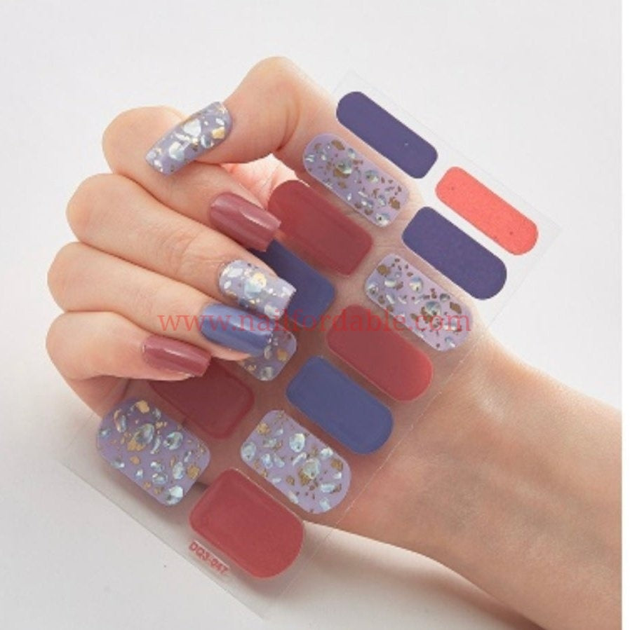Precious metals | Nail Wraps | Nail Stickers | Nail Strips | Gel Nails | Nail Polish Wraps - Nailfordable