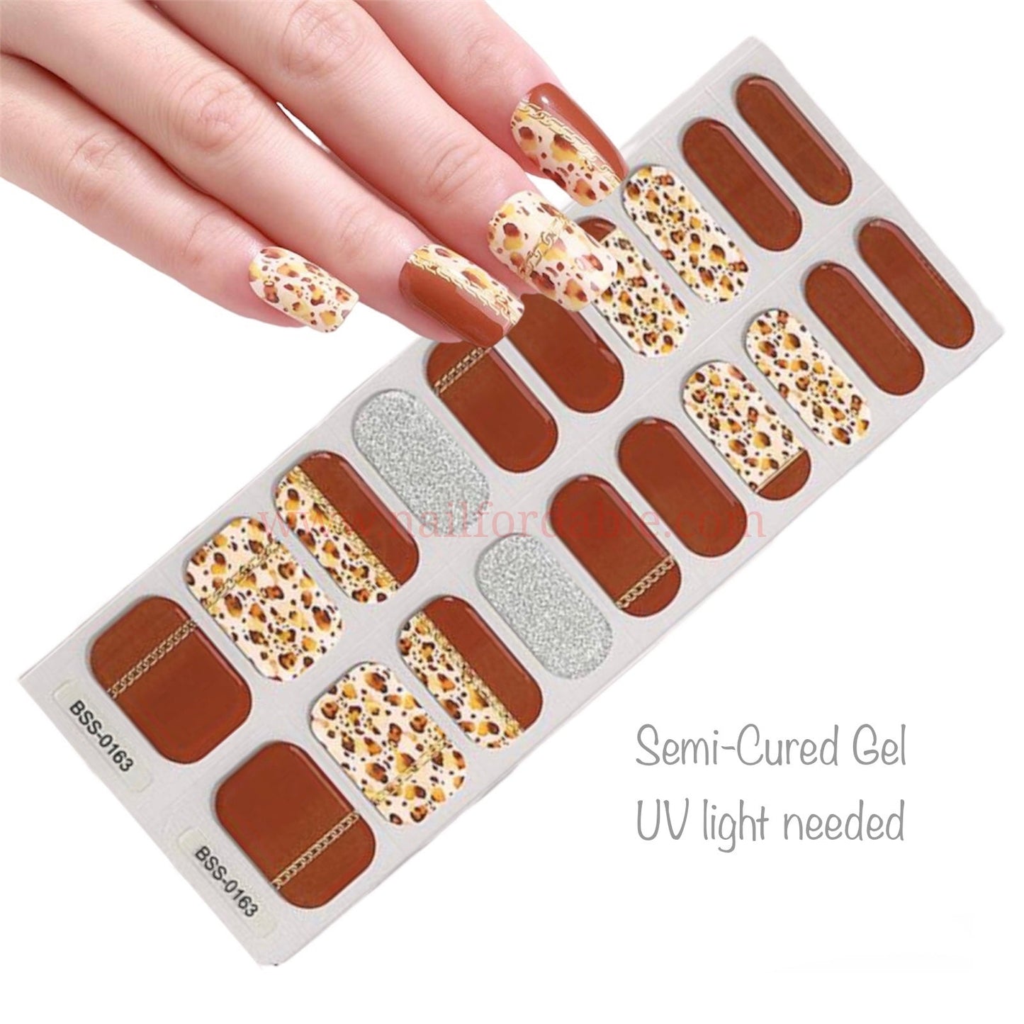 Africa - Semi-Cured Gel Wraps UV Nail Wraps | Semi Cured Gel Wraps | Gel Nail Wraps |Nail Polish | Nail Stickers