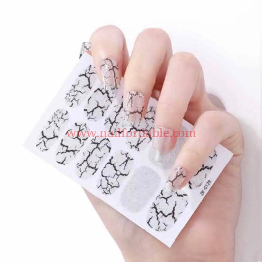 Cracks Nail Wraps | Semi Cured Gel Wraps | Gel Nail Wraps |Nail Polish | Nail Stickers