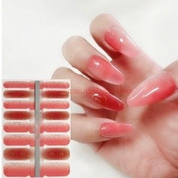 Somewhere Crystal Wraps Nail Wraps | Semi Cured Gel Wraps | Gel Nail Wraps |Nail Polish | Nail Stickers