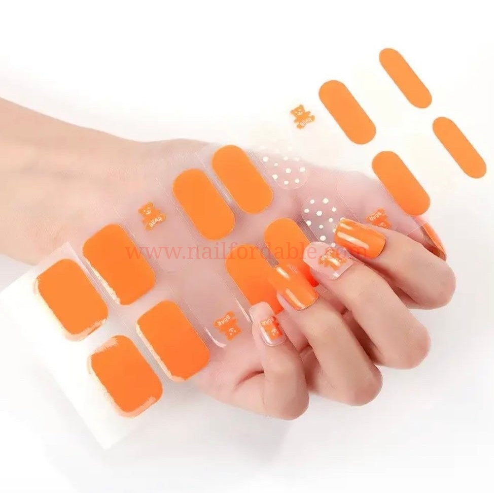 My Teddy - Semi-Cured Gel Wraps UV Nail Wraps | Semi Cured Gel Wraps | Gel Nail Wraps |Nail Polish | Nail Stickers
