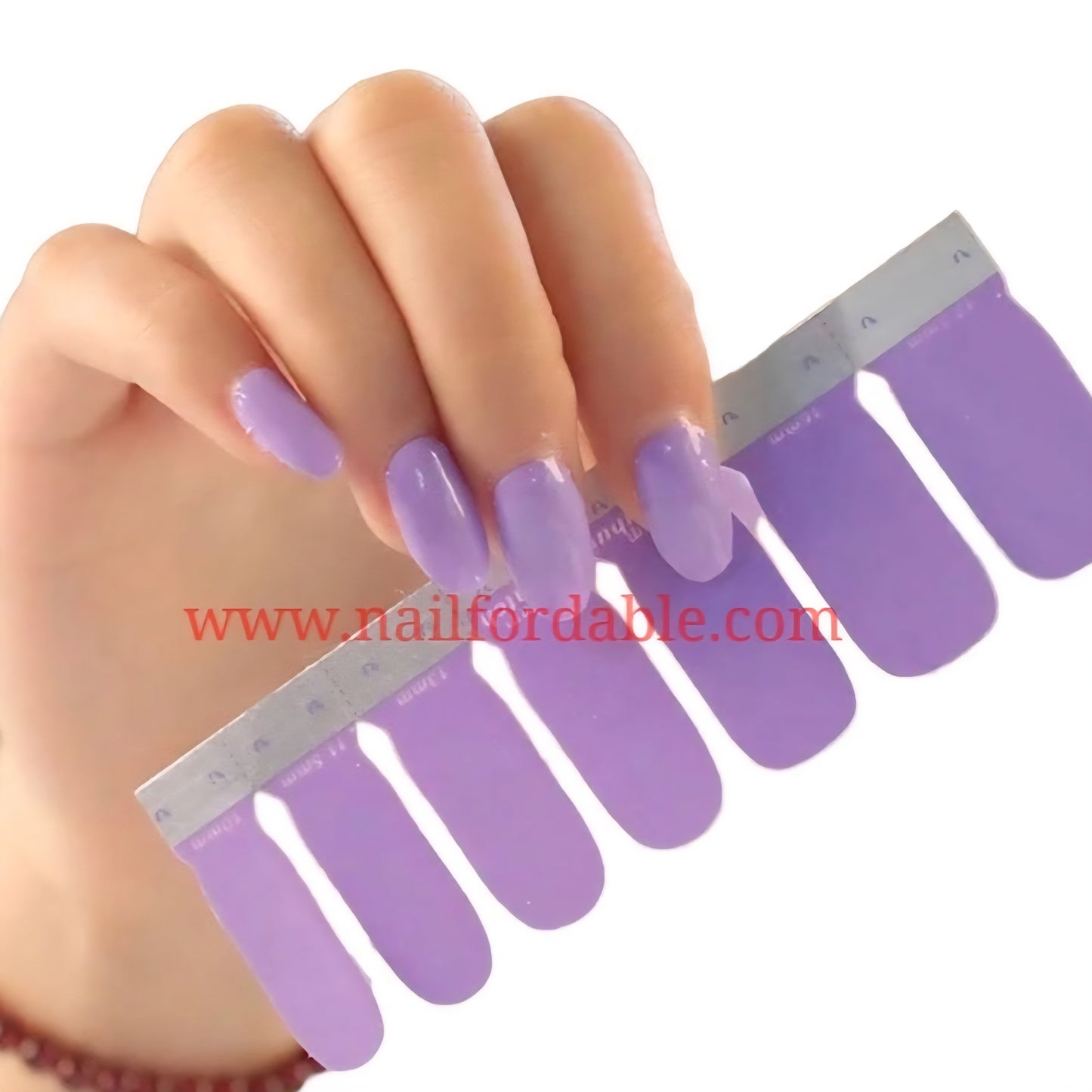 Light Purple | Nail Wraps | Nail Stickers | Nail Strips | Gel Nails | Nail Polish Wraps - Nailfordable