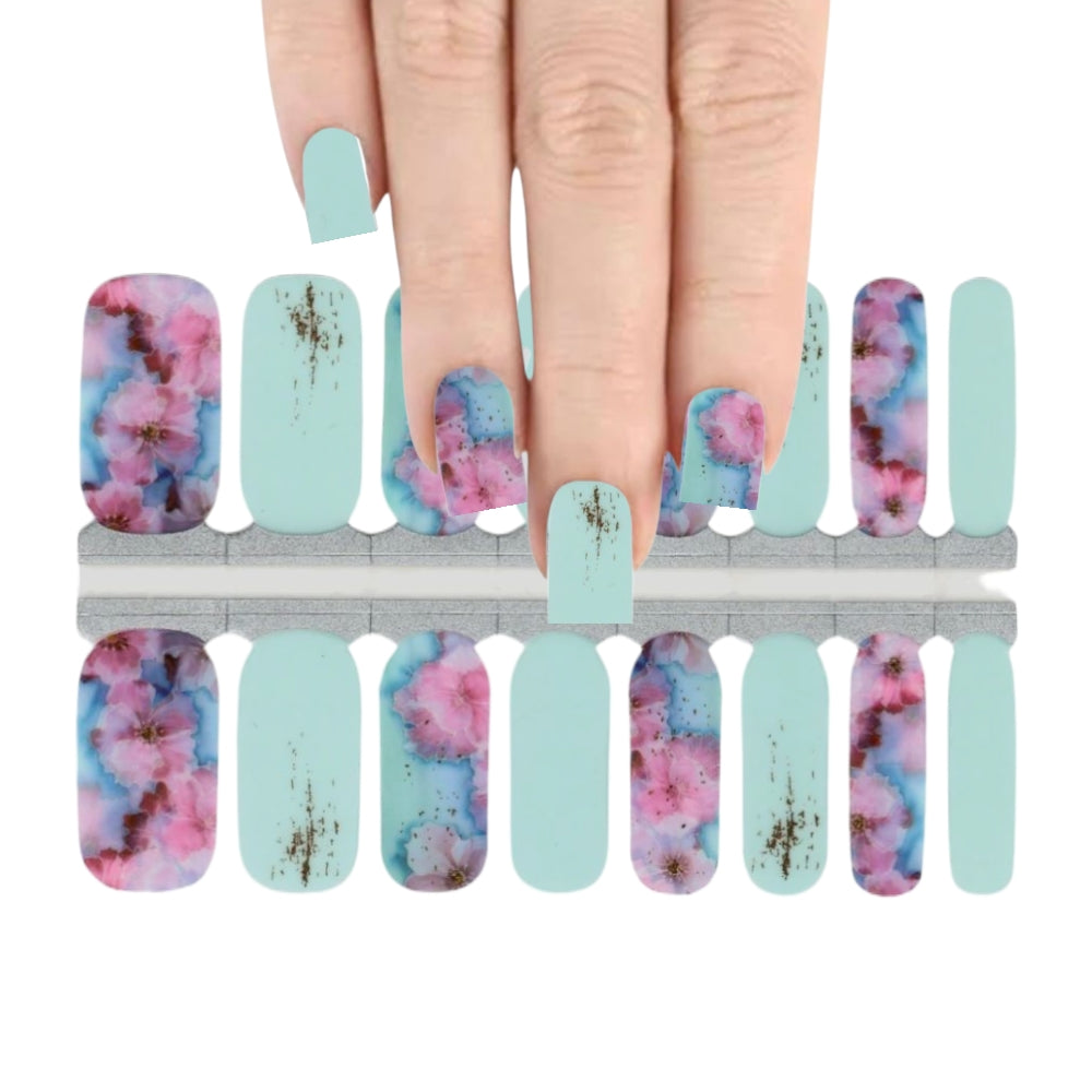 Petunias garden | Nail Wraps | Nail Stickers | Nail Strips | Gel Nails | Nail Polish Wraps - Nailfordable