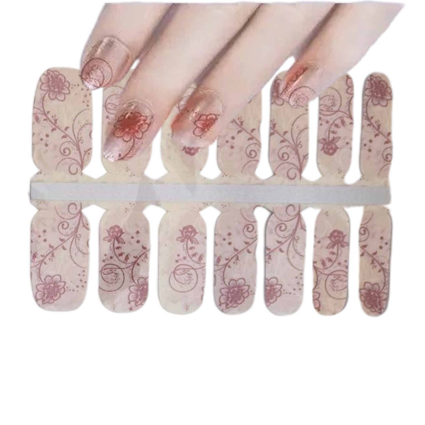 Flowers drawing | Nail Wraps | Nail Stickers | Nail Strips | Gel Nails | Nail Polish Wraps - Nailfordable