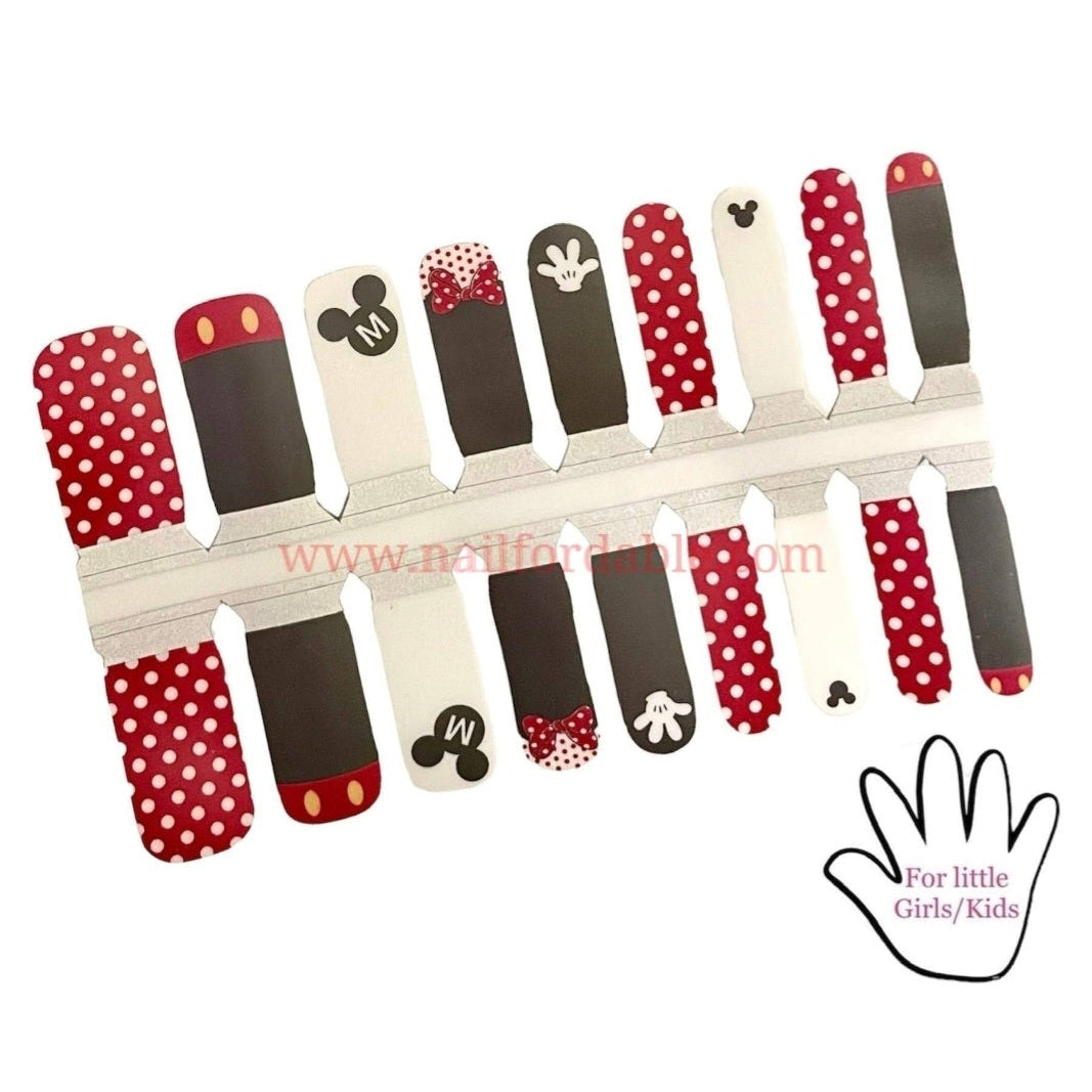 Disney - Minnie & Mickey | Nail Wraps | Nail Stickers | Nail Strips | Gel Nails | Nail Polish Wraps - Nailfordable