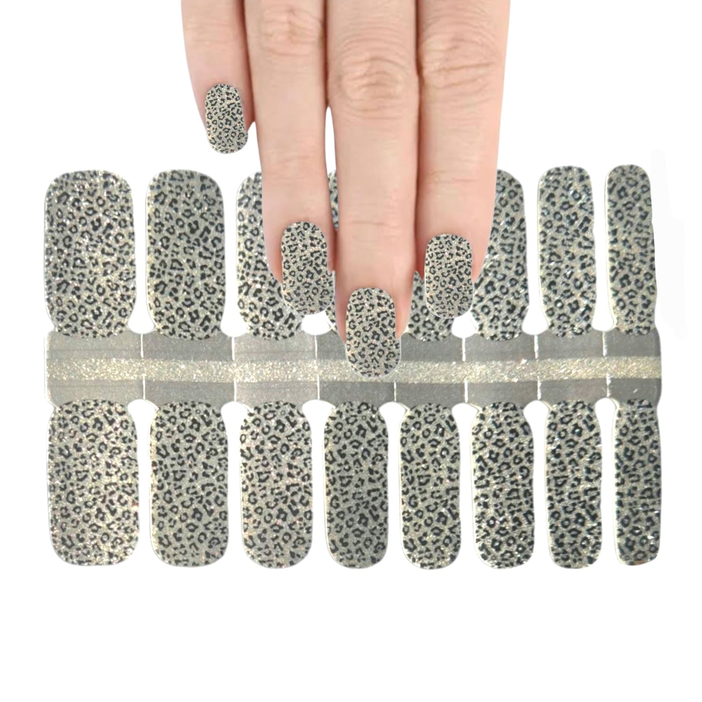 Silver Dalmatians | Nail Wraps | Nail Stickers | Nail Strips | Gel Nails | Nail Polish Wraps - Nailfordable