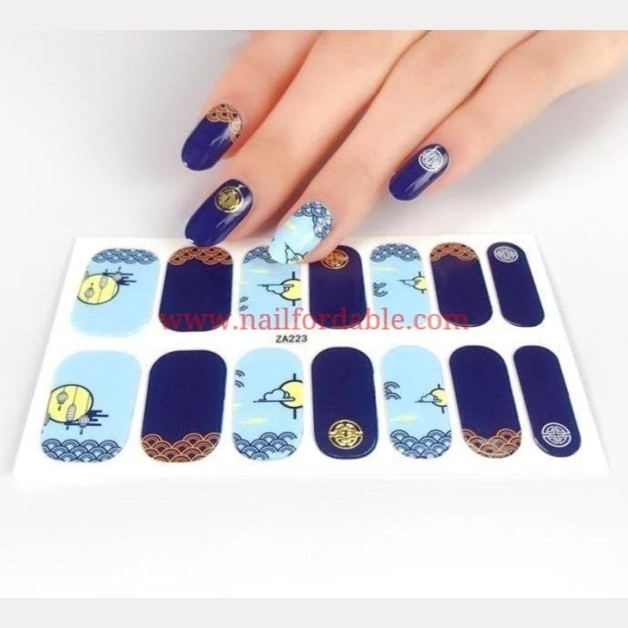 Oriental sunset | Nail Wraps | Nail Stickers | Nail Strips | Gel Nails | Nail Polish Wraps - Nailfordable