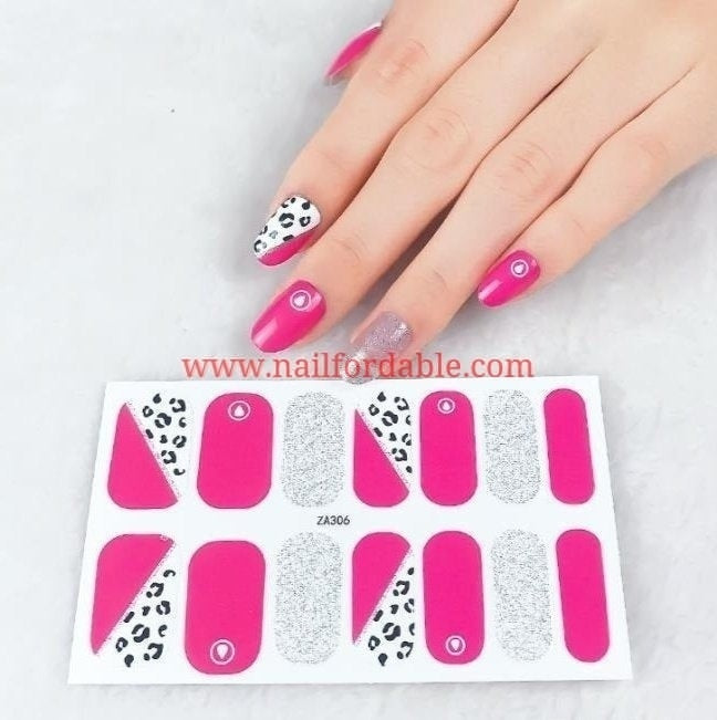 Half print cheetah | Nail Wraps | Nail Stickers | Nail Strips | Gel Nails | Nail Polish Wraps - Nailfordable