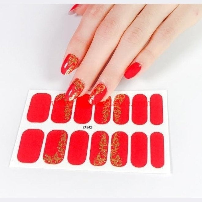 Gold Branches | Nail Wraps | Nail Stickers | Nail Strips | Gel Nails | Nail Polish Wraps - Nailfordable
