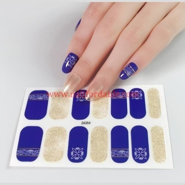 Holographic flower | Nail Wraps | Nail Stickers | Nail Strips | Gel Nails | Nail Polish Wraps - Nailfordable