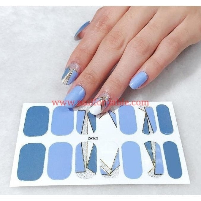 Partial geos | Nail Wraps | Nail Stickers | Nail Strips | Gel Nails | Nail Polish Wraps - Nailfordable