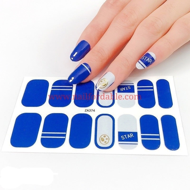 Star | Nail Wraps | Nail Stickers | Nail Strips | Gel Nails | Nail Polish Wraps - Nailfordable