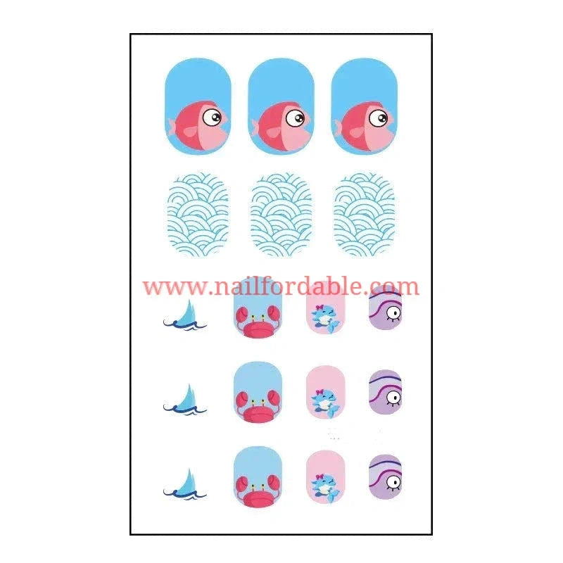 Finding Nemo | Nail Wraps | Nail Stickers | Nail Strips | Gel Nails | Nail Polish Wraps - Nailfordable