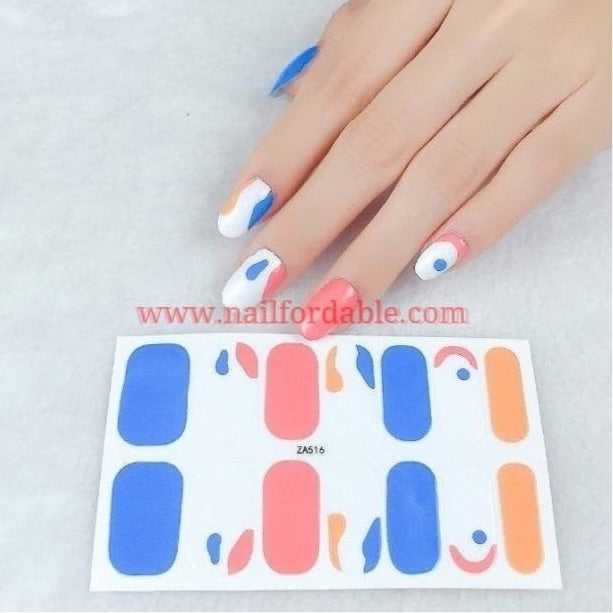 Abstract | Nail Wraps | Nail Stickers | Nail Strips | Gel Nails | Nail Polish Wraps - Nailfordable