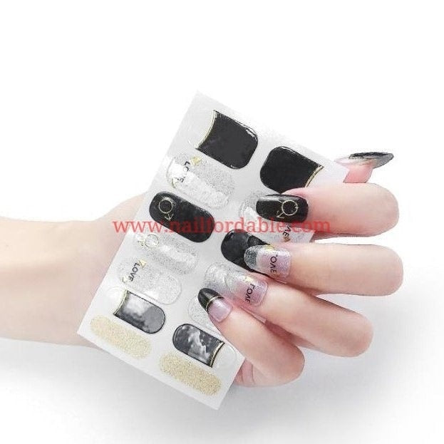 Love | Nail Wraps | Nail Stickers | Nail Strips | Gel Nails | Nail Polish Wraps - Nailfordable