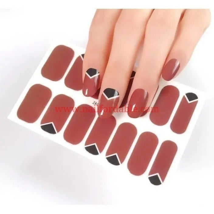 Black pointer | Nail Wraps | Nail Stickers | Nail Strips | Gel Nails | Nail Polish Wraps - Nailfordable
