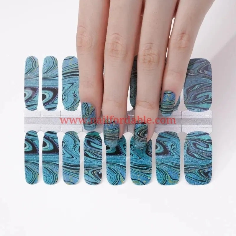 Blue constellation | Nail Wraps | Nail Stickers | Nail Strips | Gel Nails | Nail Polish Wraps - Nailfordable