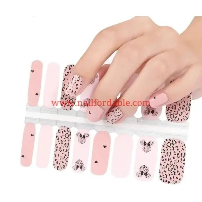 Disney -Leopard Minnie Mouse | Nail Wraps | Nail Stickers | Nail Strips | Gel Nails | Nail Polish Wraps - Nailfordable