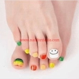 Happy smile | Nail Wraps | Nail Stickers | Nail Strips | Gel Nails | Nail Polish Wraps - Nailfordable