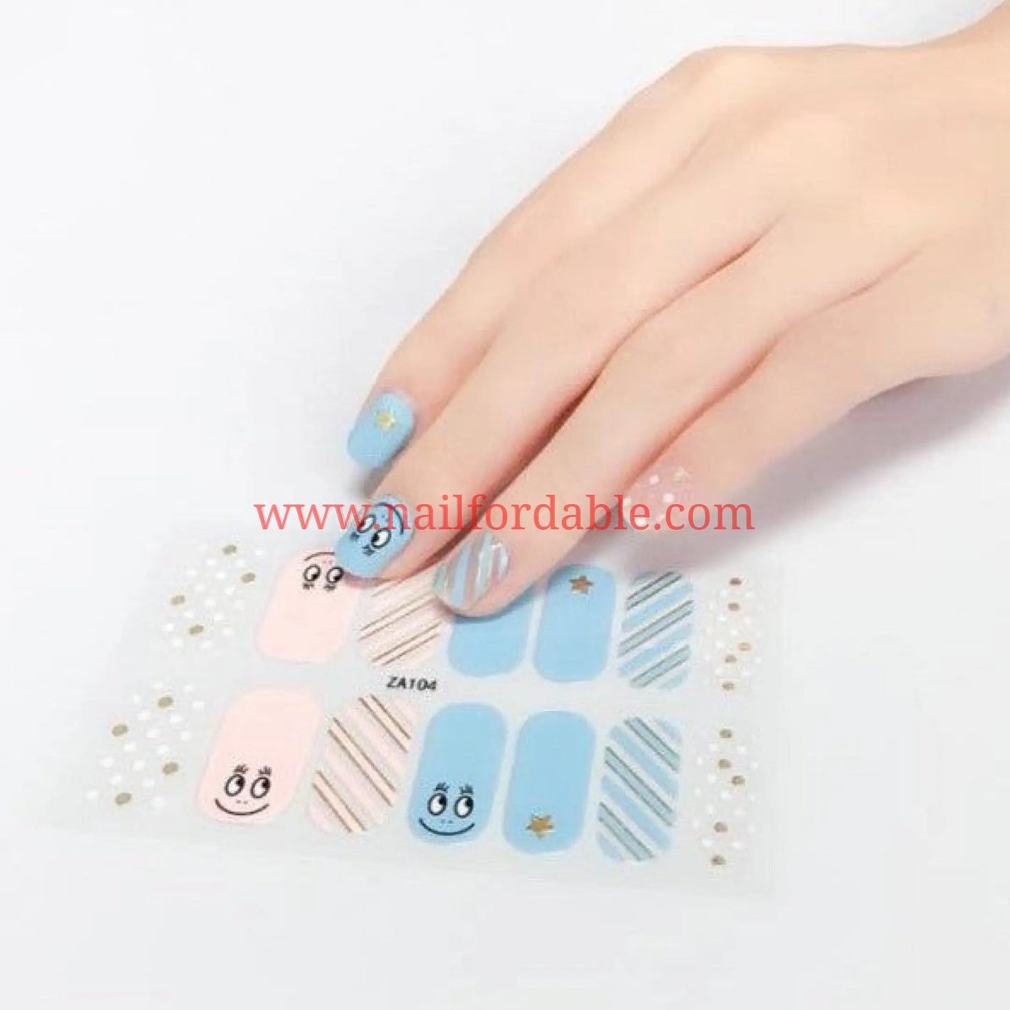 Just smile | Nail Wraps | Nail Stickers | Nail Strips | Gel Nails | Nail Polish Wraps - Nailfordable