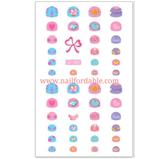 Lovely Nail Stickers Nail Wraps | Semi Cured Gel Wraps | Gel Nail Wraps |Nail Polish | Nail Stickers