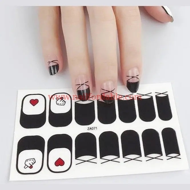 I love you | Nail Wraps | Nail Stickers | Nail Strips | Gel Nails | Nail Polish Wraps - Nailfordable