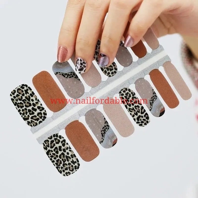 Marble Leopard | Nail Wraps | Nail Stickers | Nail Strips | Gel Nails | Nail Polish Wraps - Nailfordable