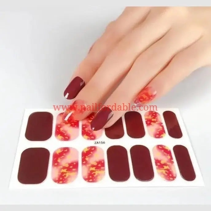 Pink cosmic night | Nail Wraps | Nail Stickers | Nail Strips | Gel Nails | Nail Polish Wraps - Nailfordable