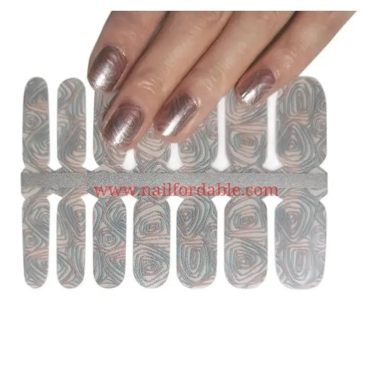 Rose Print | Nail Wraps | Nail Stickers | Nail Strips | Gel Nails | Nail Polish Wraps - Nailfordable
