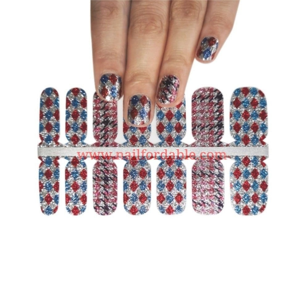 Harlequin | Nail Wraps | Nail Stickers | Nail Strips | Gel Nails | Nail Polish Wraps - Nailfordable