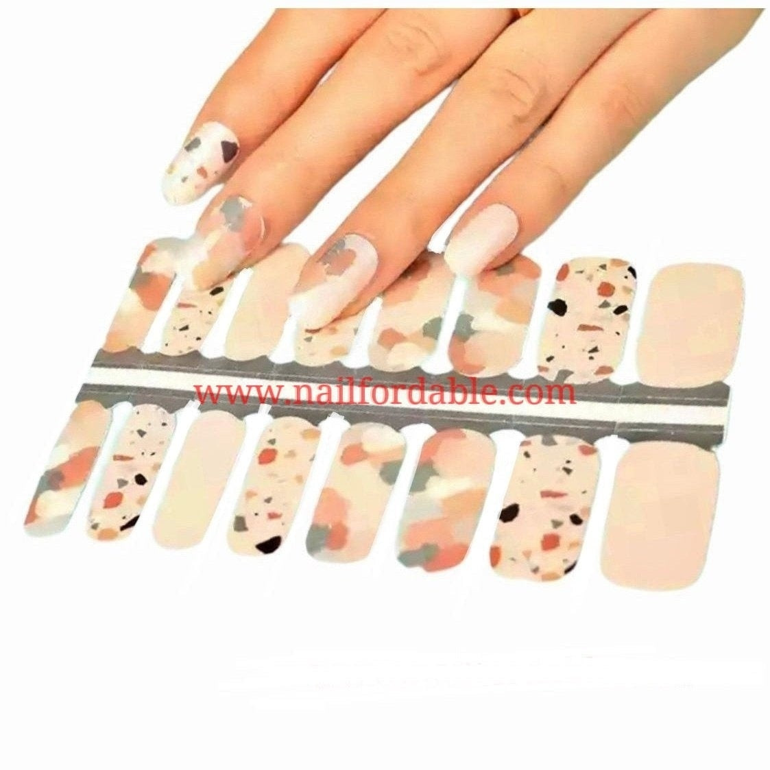 Pieces of color | Nail Wraps | Nail Stickers | Nail Strips | Gel Nails | Nail Polish Wraps - Nailfordable