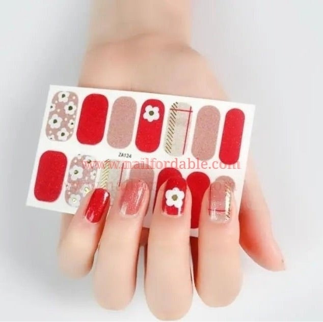 Moonflowers | Nail Wraps | Nail Stickers | Nail Strips | Gel Nails | Nail Polish Wraps - Nailfordable
