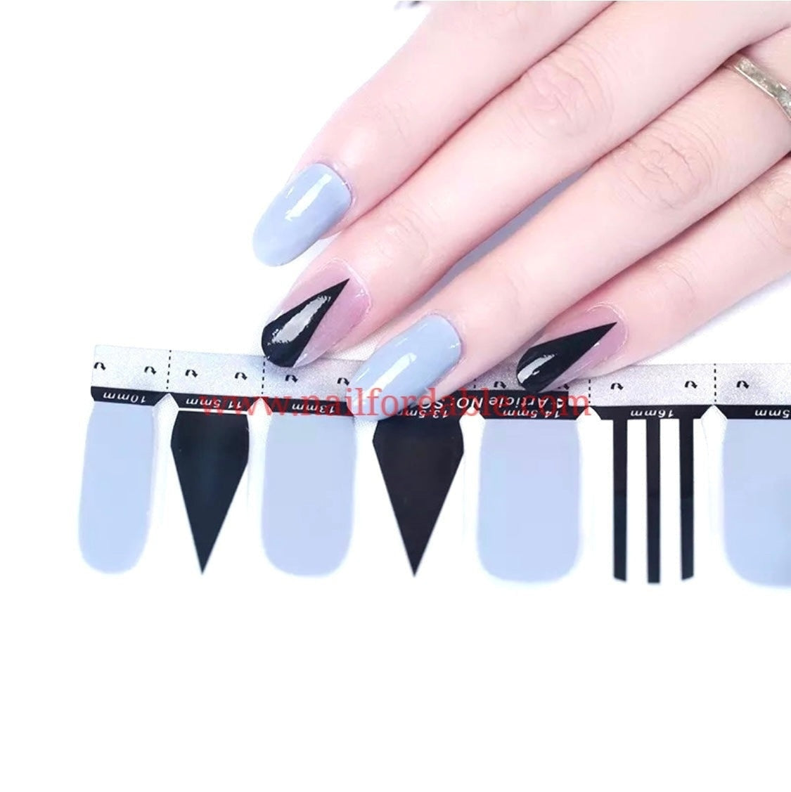 Geometric sight | Nail Wraps | Nail Stickers | Nail Strips | Gel Nails | Nail Polish Wraps - Nailfordable