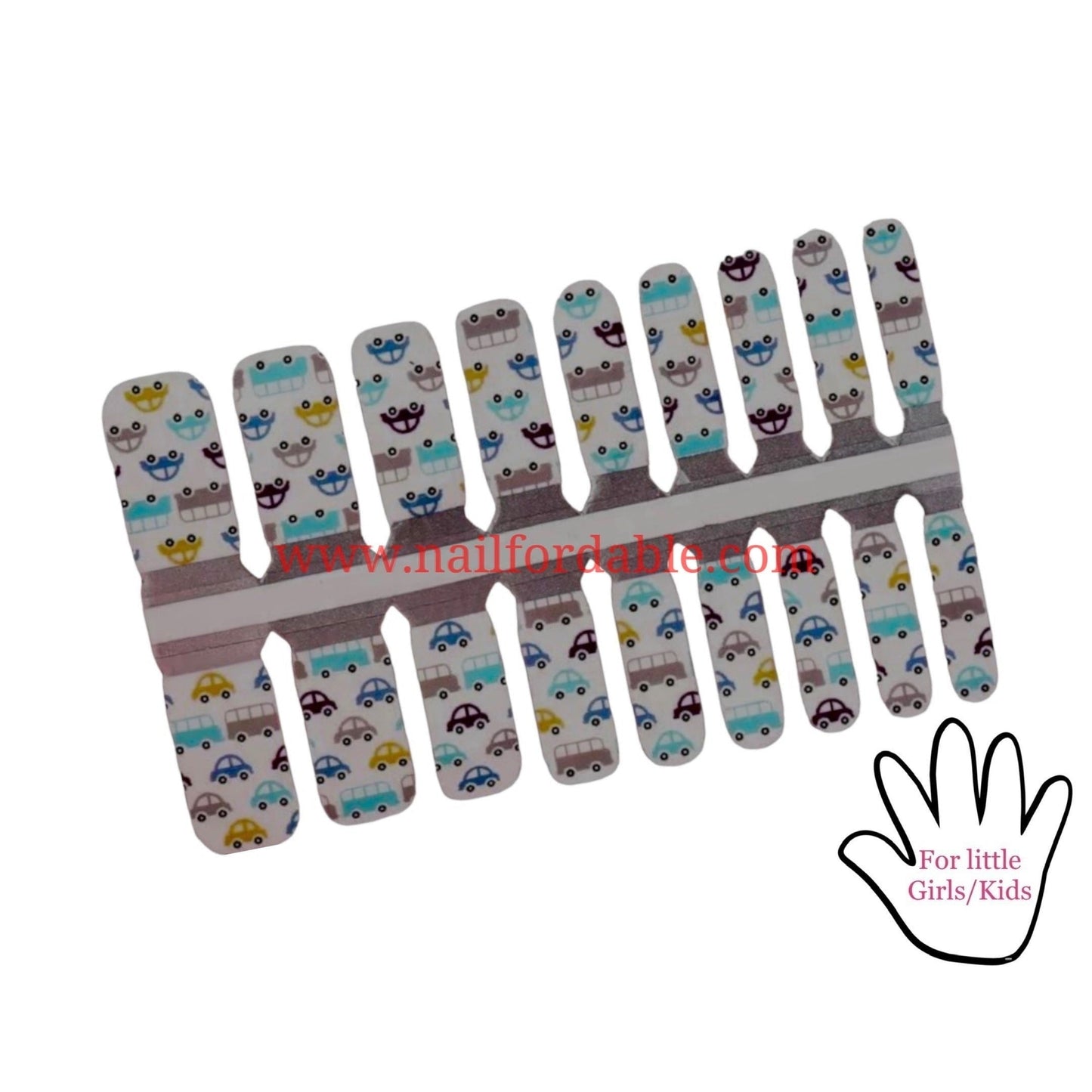 Cars & Buses | Nail Wraps | Nail Stickers | Nail Strips | Gel Nails | Nail Polish Wraps - Nailfordable