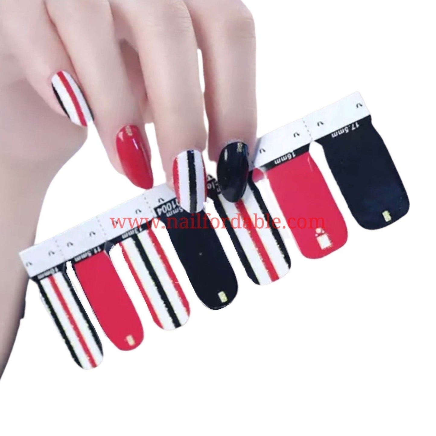 Vertical lines | Nail Wraps | Nail Stickers | Nail Strips | Gel Nails | Nail Polish Wraps - Nailfordable