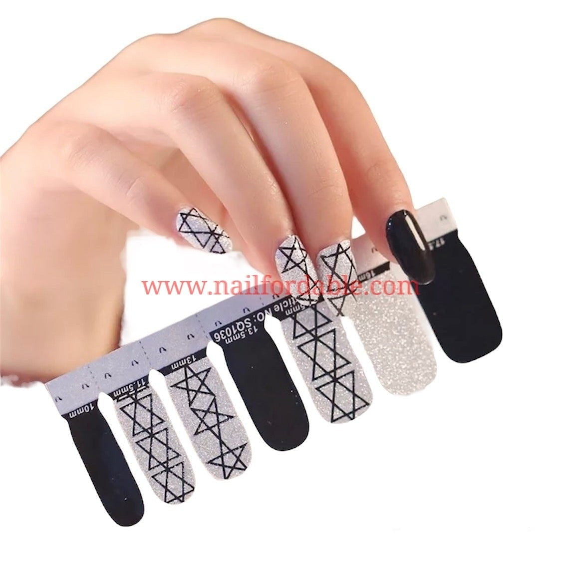 Star of David | Nail Wraps | Nail Stickers | Nail Strips | Gel Nails | Nail Polish Wraps - Nailfordable